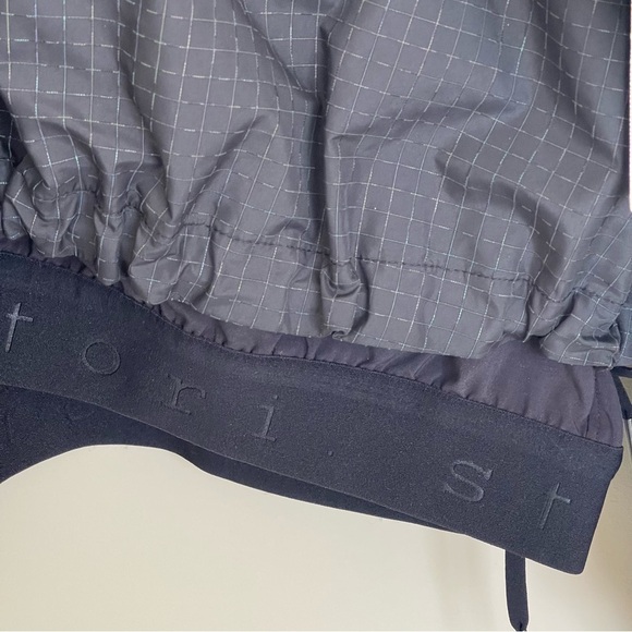 Stori Reflection Jacket 12 Black Reflective Plaid Full Zip Activewear RARE NWT ! - Picture 8 of 8